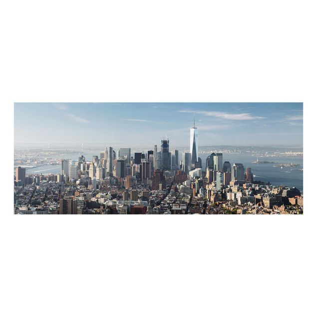 Glasbild - Blick vom Empire State Building - Panorama