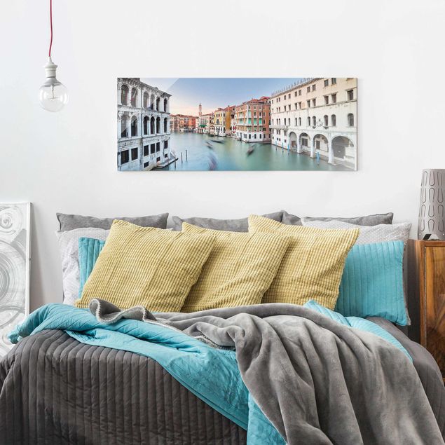 Schöne Wandbilder Canale Grande Blick von der Rialtobrücke Venedig