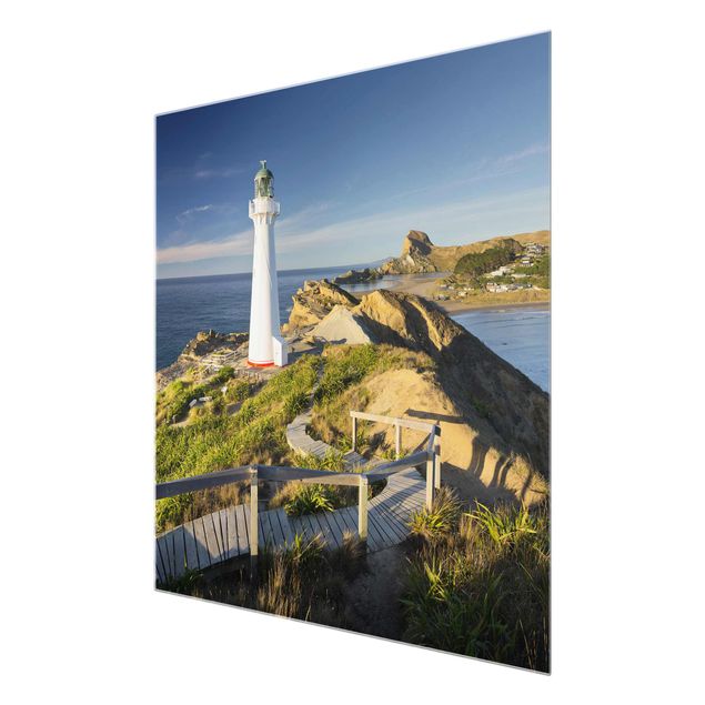 Schöne Wandbilder Castle Point Leuchtturm Neuseeland