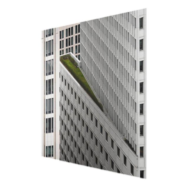 Glasbild - Das grüne Element - Quadrat 1:1