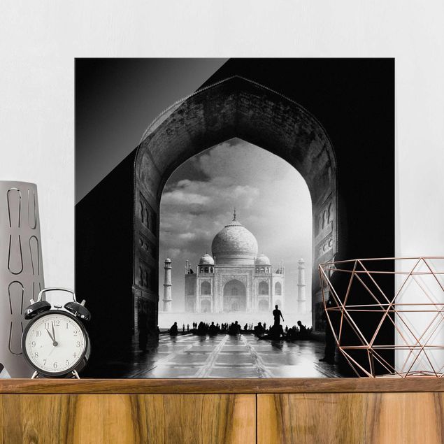 Glasbilder XXL Das Tor zum Taj Mahal