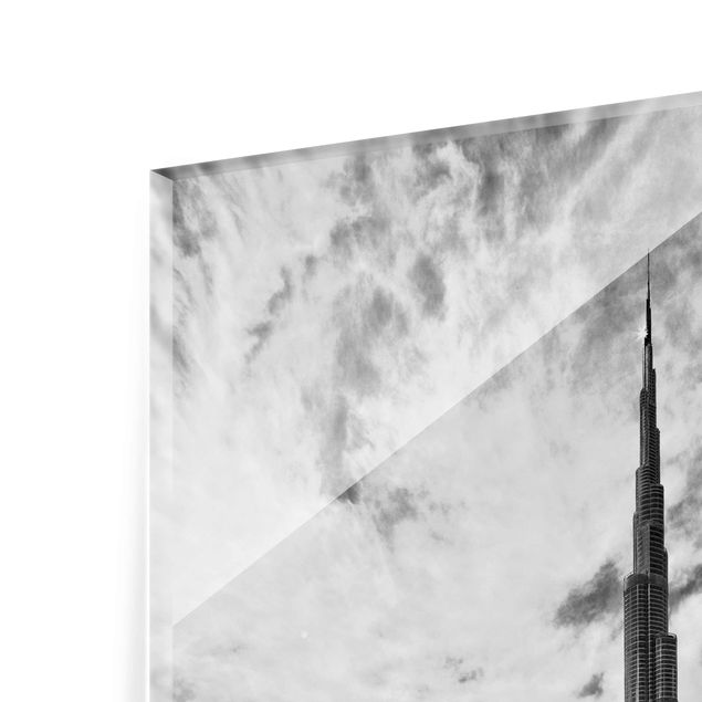 Glasbild - Dubai Super Skyline - Hochformat 3:2