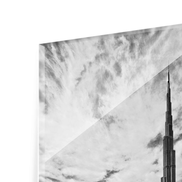 Glasbild - Dubai Super Skyline - Hochformat 4:3
