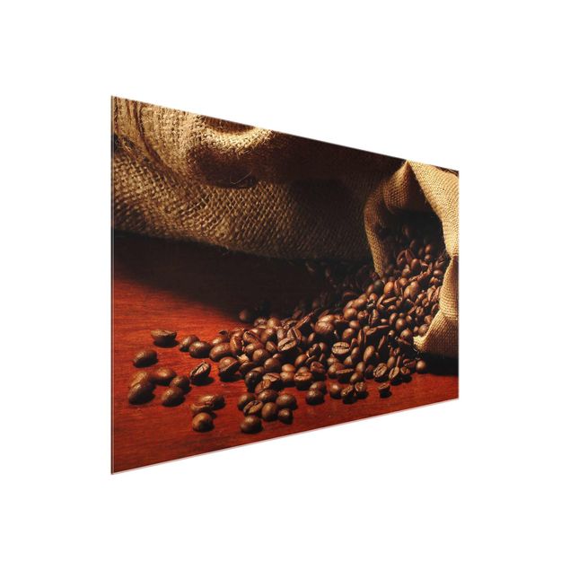 Glasbild Küche - Dulcet Coffee - Kaffee Bild Quer 3:2