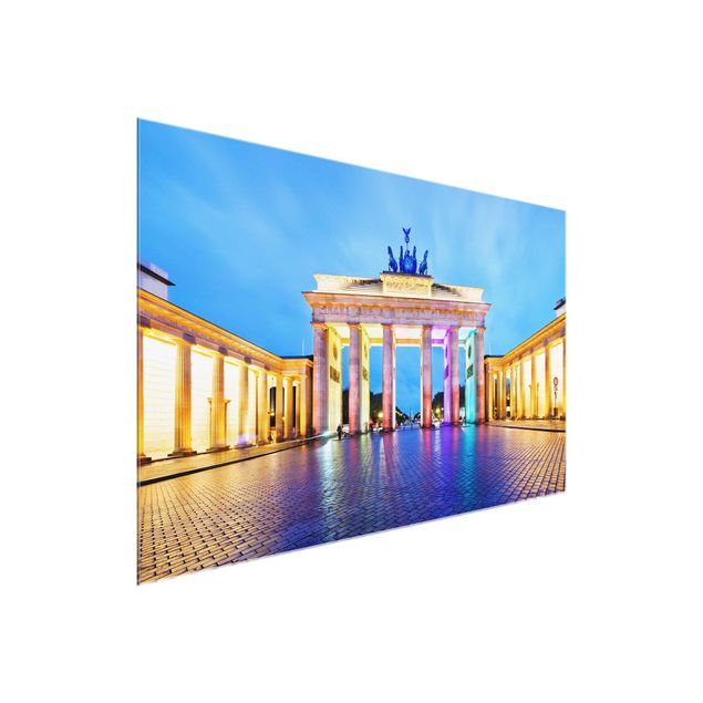 Wandbilder Erleuchtetes Brandenburger Tor