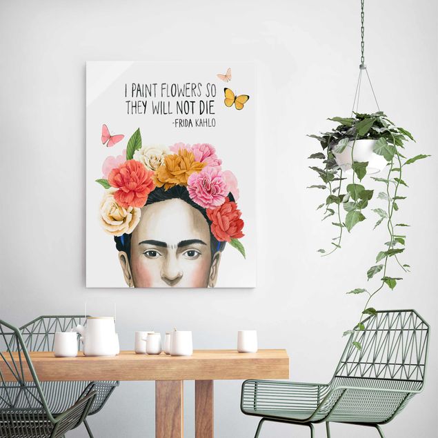 Glasbilder Natur Fridas Gedanken - Blumen