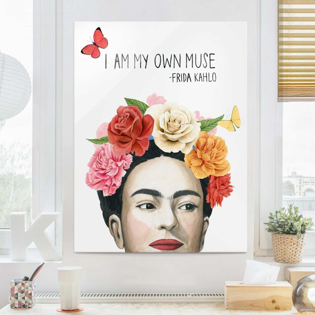 Glasbilder Pflanzen Fridas Gedanken - Muse