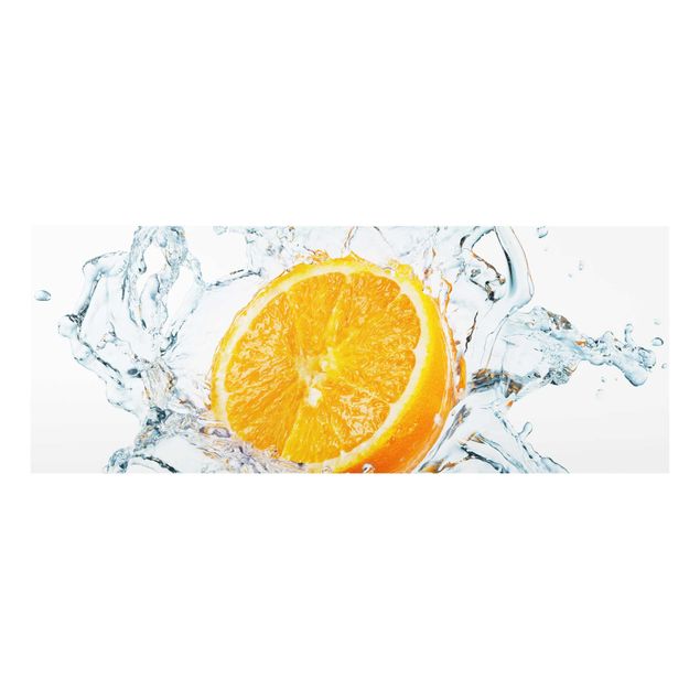Glasbild - Frische Orange - Panorama Quer