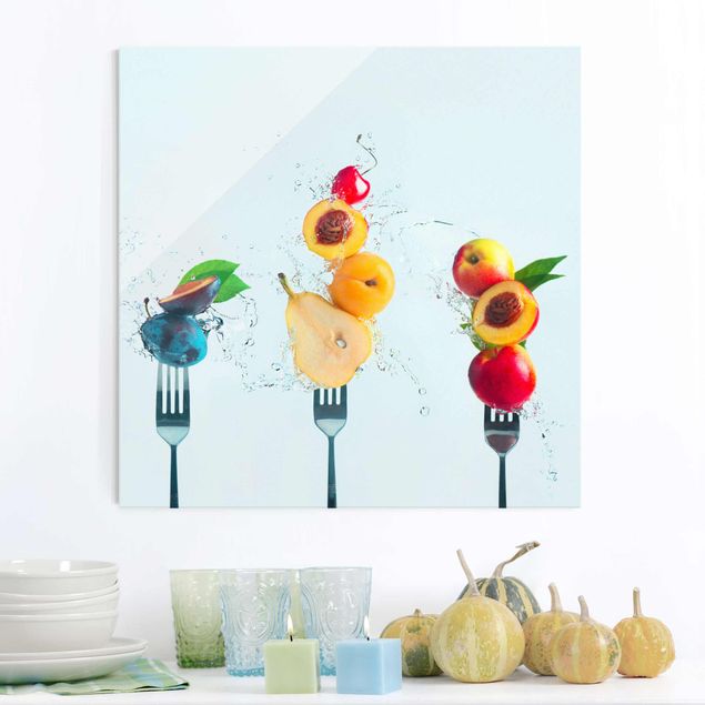 Wandbilder Glas XXL Fruchtsalat
