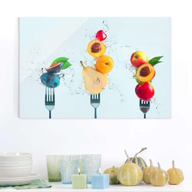 Wandbilder Glas XXL Fruchtsalat