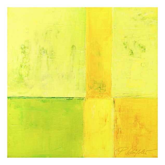 Grüne Glasbilder Petra Schüßler - Frühlings Komposition 01