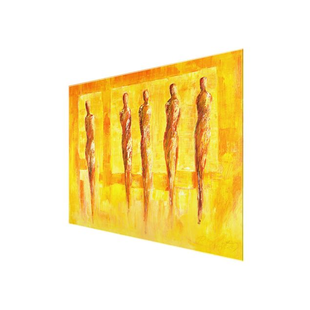 Bilder für die Wand Petra Schüßler - Fünf Figuren in Gelb