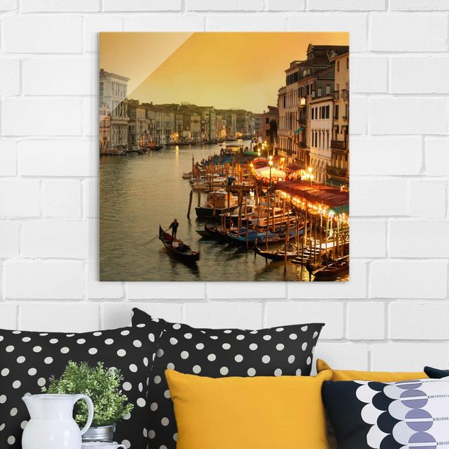 XXL Glasbilder Großer Kanal von Venedig