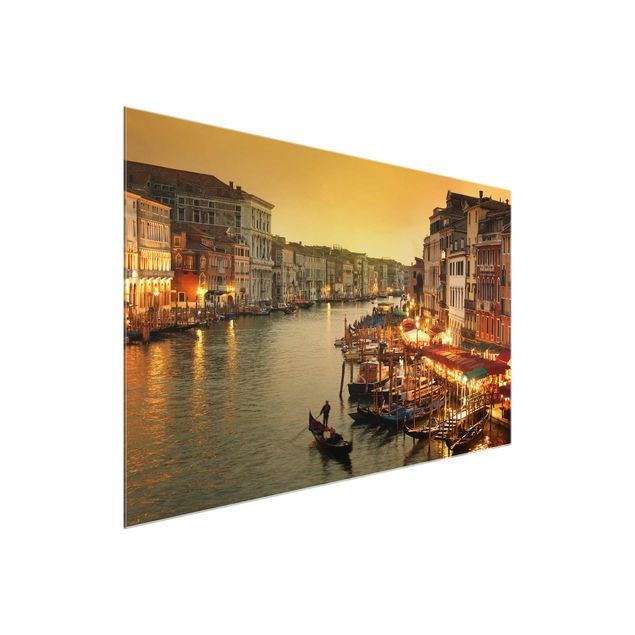 Bilder auf Glas Großer Kanal von Venedig