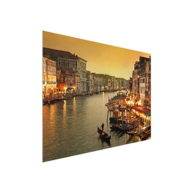 Glas Wandbilder Großer Kanal von Venedig