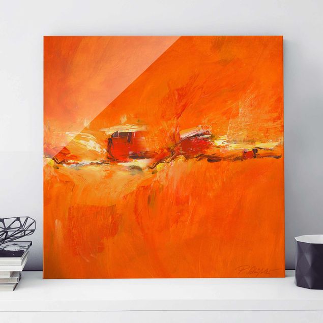 Abstrakte Bilder Petra Schüßler - Komposition in Orange