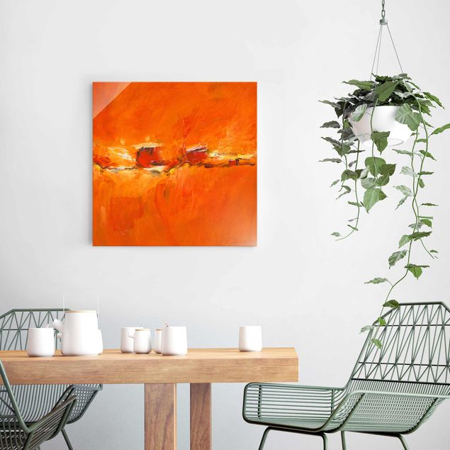 Wandbilder abstrakt Petra Schüßler - Komposition in Orange