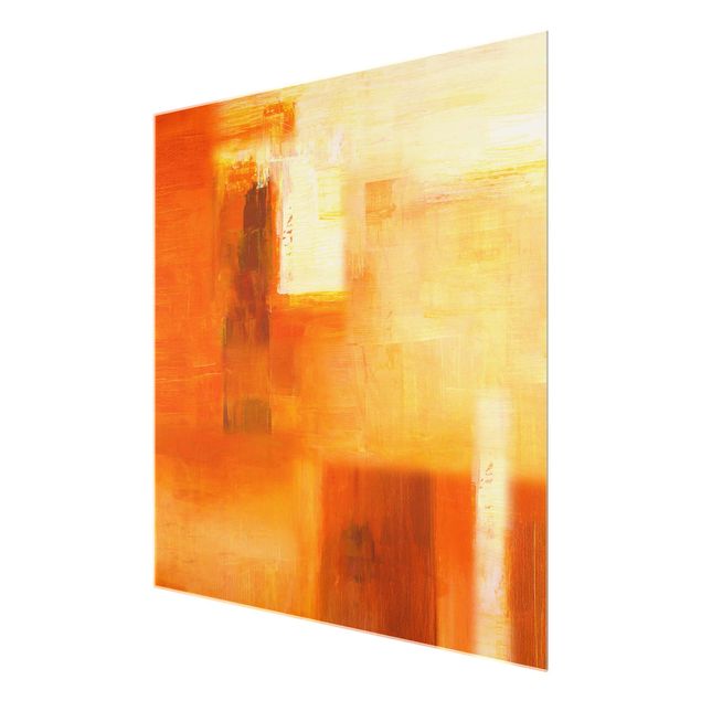 Schöne Wandbilder Petra Schüßler - Komposition in Orange und Braun 02