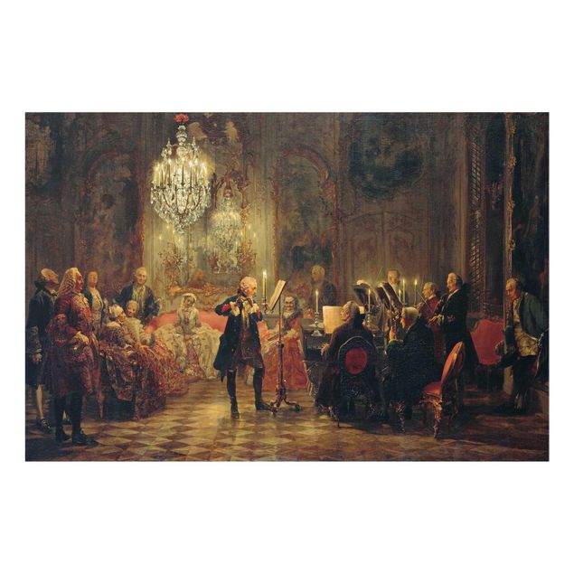 Kunstdrucke Adolph von Menzel - Flötenkonzert