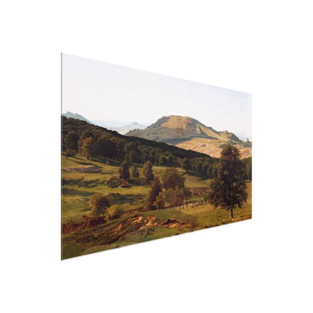 Glasbilder Landschaften Albert Bierstadt - Berg und Tal