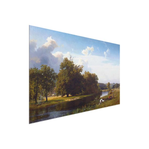Glasbild Landschaften Albert Bierstadt - Flusslandschaft