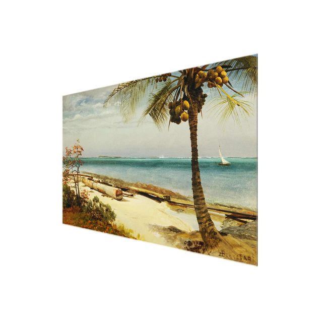 Wandbilder Albert Bierstadt - Küste in den Tropen