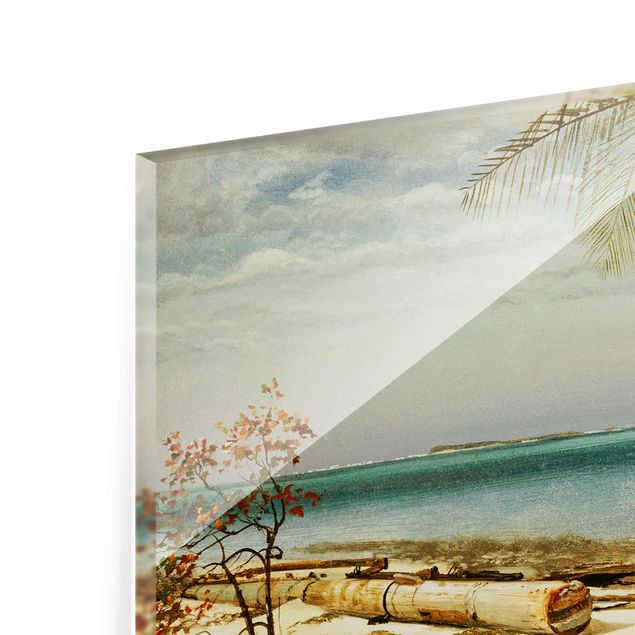 Glasbilder Albert Bierstadt - Küste in den Tropen