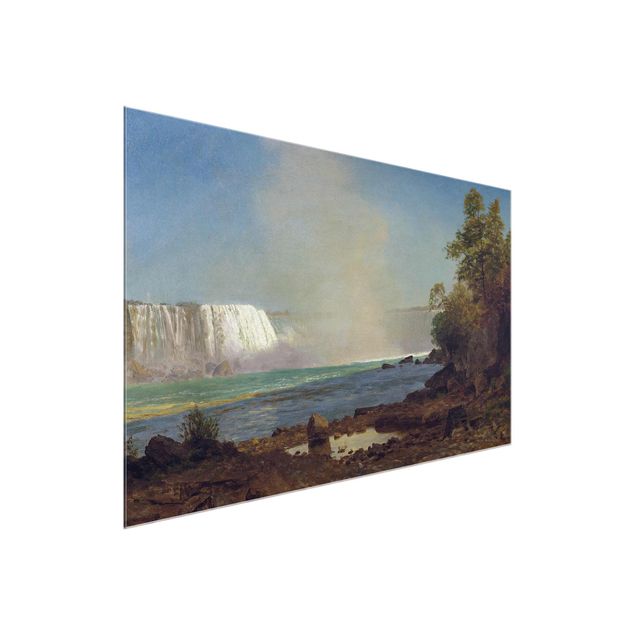 Glasbilder Landschaft Albert Bierstadt - Niagarafälle