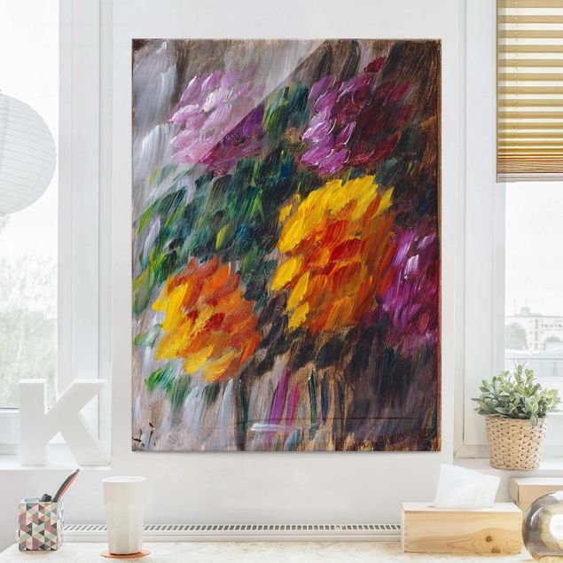 Wandbilder Glas XXL Alexej von Jawlensky - Chrysanthemen im Sturm