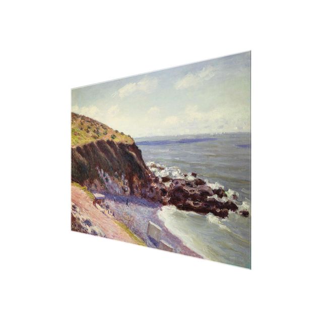 Glasbild - Kunstdruck Alfred Sisley - Lady's Cove - Langland Bay - Am Morgen - Quer 4:3