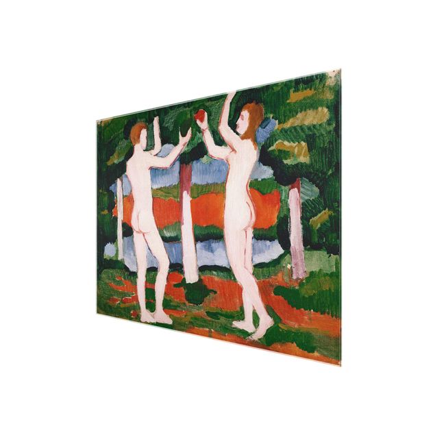 Wandbilder Kunstdruck August Macke - Adam und Eva