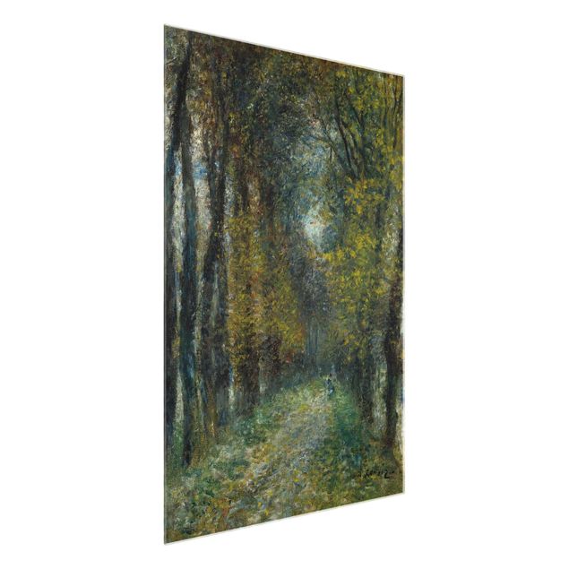 Glasbild Landschaften Auguste Renoir - Die Allee