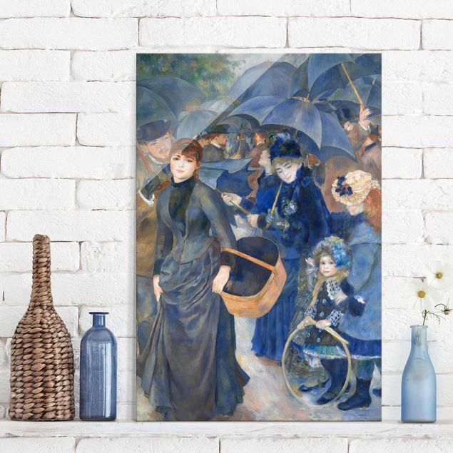 XXL Glasbilder Auguste Renoir - Die Regenschirme