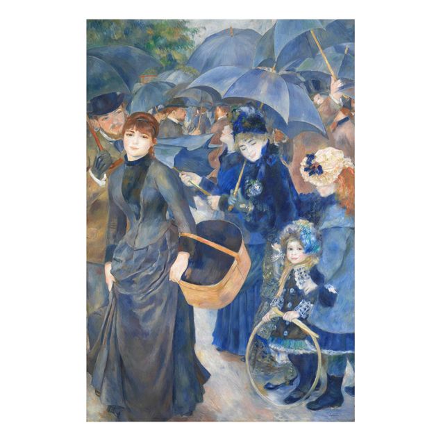 Bilder auf Glas Auguste Renoir - Die Regenschirme