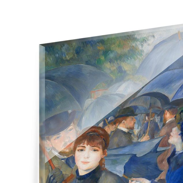 Glasbild - Kunstdruck Auguste Renoir - Die Regenschirme - Impressionismus Hoch 2:3
