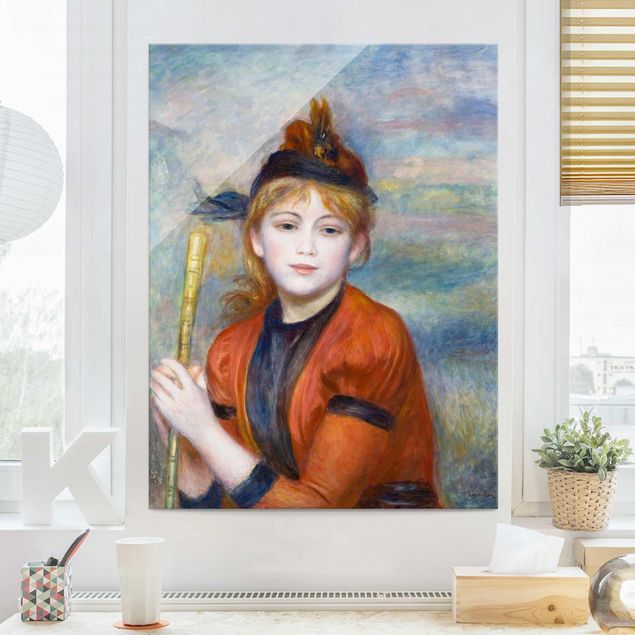 Glasbilder XXL Auguste Renoir - Die Spaziergängerin