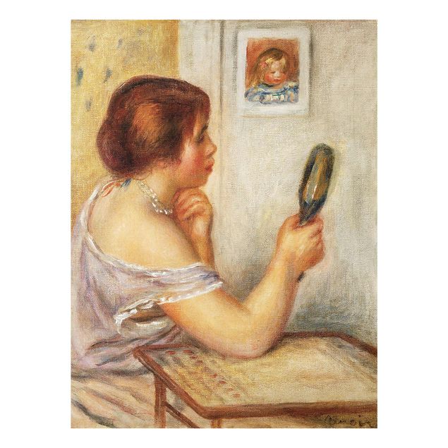 Glasbilder Auguste Renoir - Gabrielle mit Spiegel