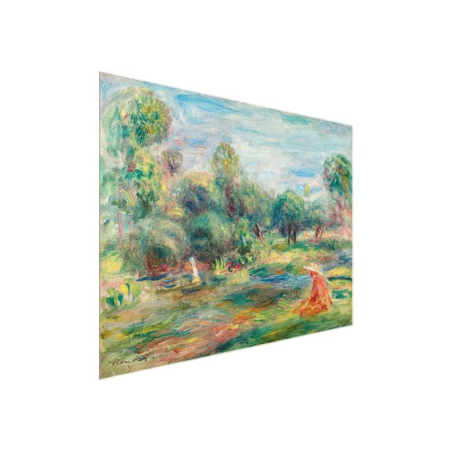 Glasbild Landschaften Auguste Renoir - Landschaft bei Cagnes