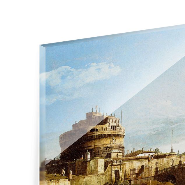 Schöne Wandbilder Bernardo Bellotto - Ansicht Roms am Ufer