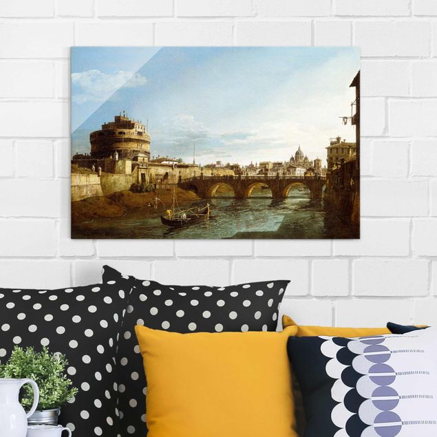 Bilder Expressionismus Bernardo Bellotto - Ansicht Roms am Ufer
