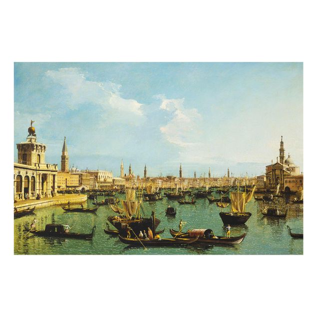 Glasbilder Skyline Bernardo Bellotto - Bacino di San Marco Venedig