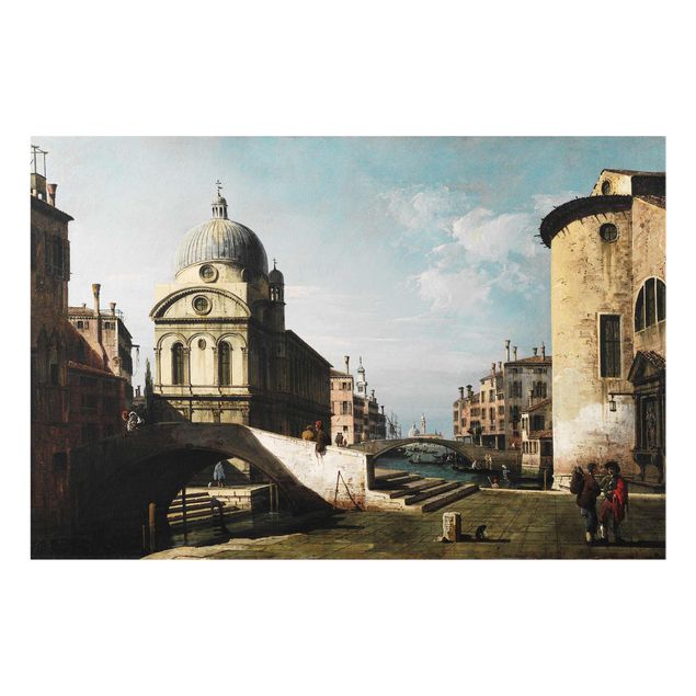 Glasbild Skyline Bernardo Bellotto - Venezianisches Capriccio