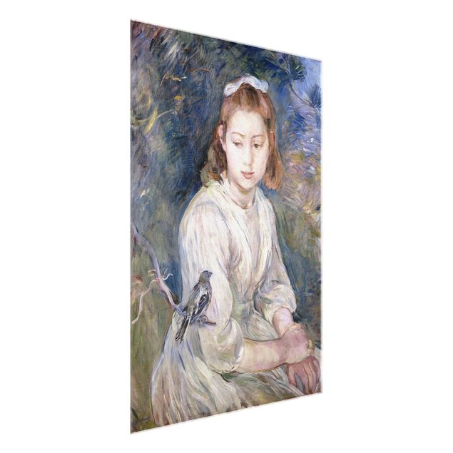 Glasbilder Berthe Morisot - Junges Mädchen