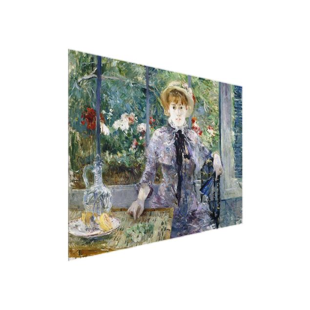 Glas Wandbilder Berthe Morisot - Nach dem Mittagessen