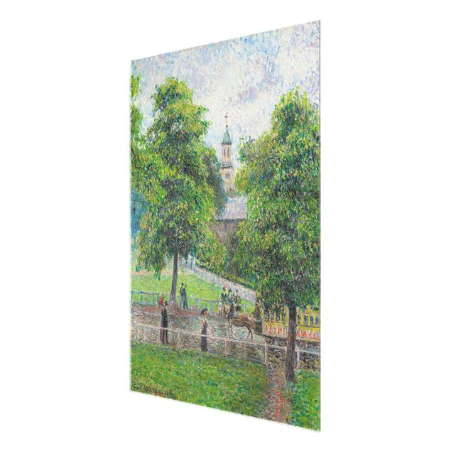 Glasbild Natur Camille Pissarro - Saint Anne's Church