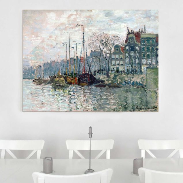 XXL Glasbilder Claude Monet - Kromme Waal Amsterdam