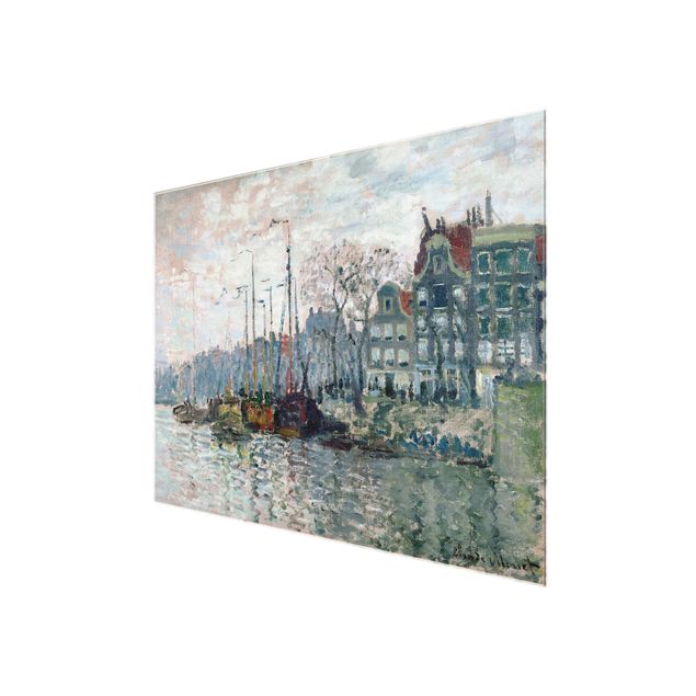 Bilder auf Glas Claude Monet - Kromme Waal Amsterdam