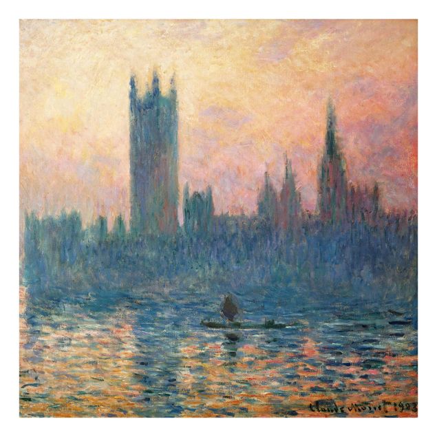 Wandbilder Claude Monet - London Sonnenuntergang