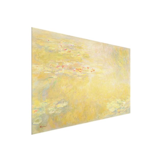 Natur Glasbilder Claude Monet - Seerosenteich