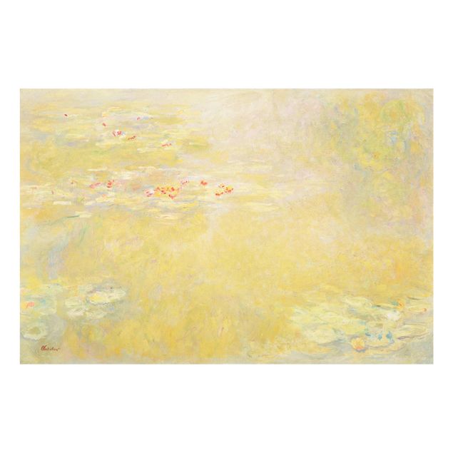 Glasbild Landschaften Claude Monet - Seerosenteich